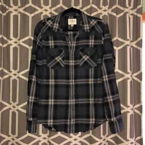 American Eagle plaid button up